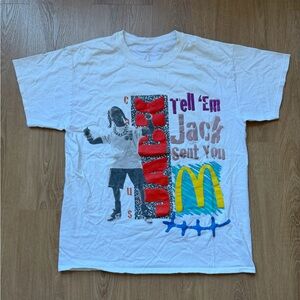 Travis Scott McDonald 's T-Shirt Size Medium White